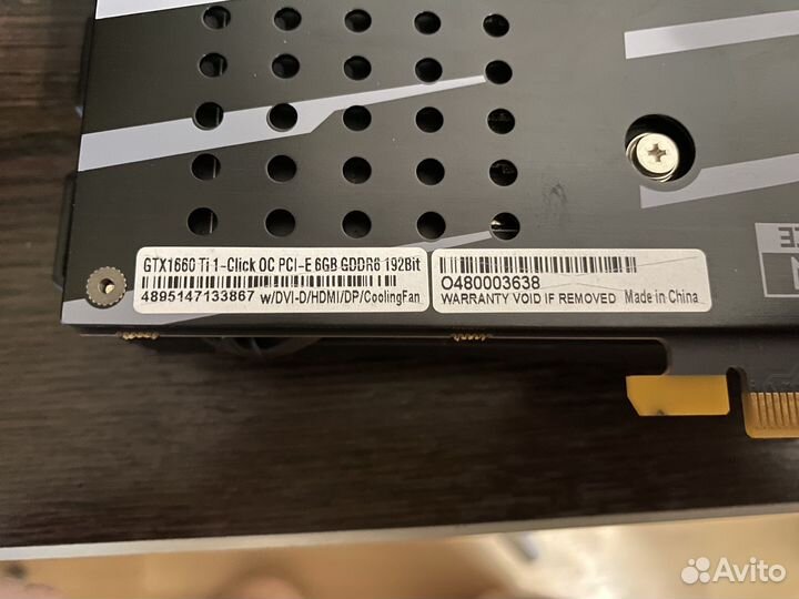 Видеокарта GTX 1660 TI KFA2