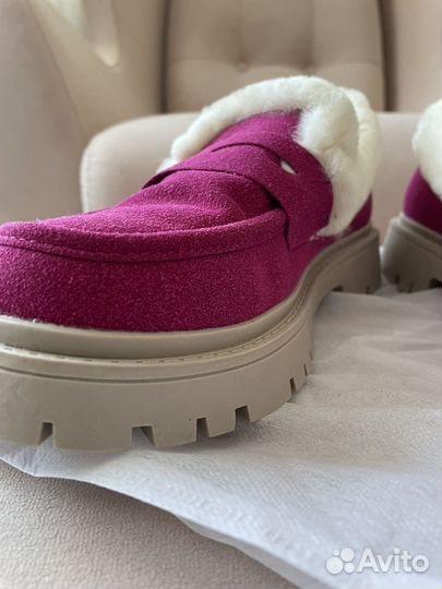 Лоферы женские зимние