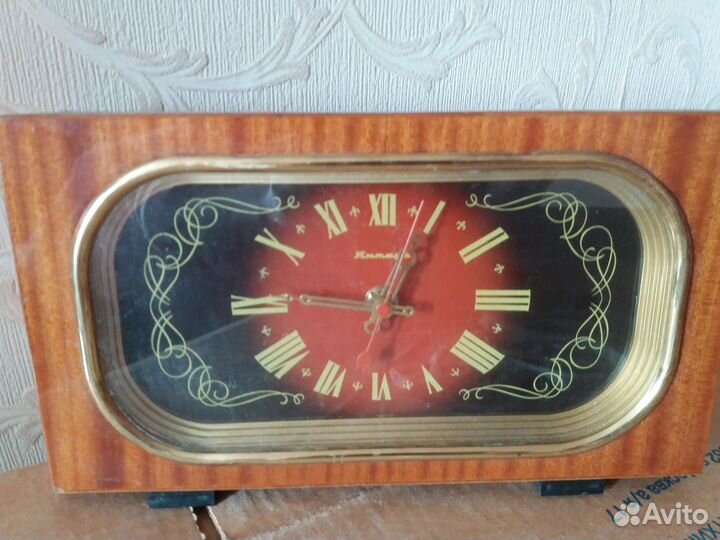 Часы настольные янтарь СССР