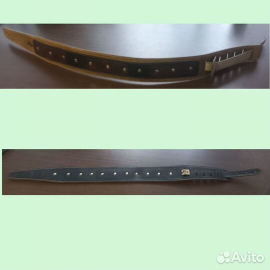 Гитарный ремень из натуральной кожи