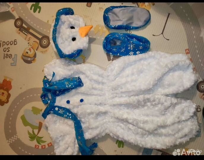 Новогодний костюм Снеговика для мальчика 116