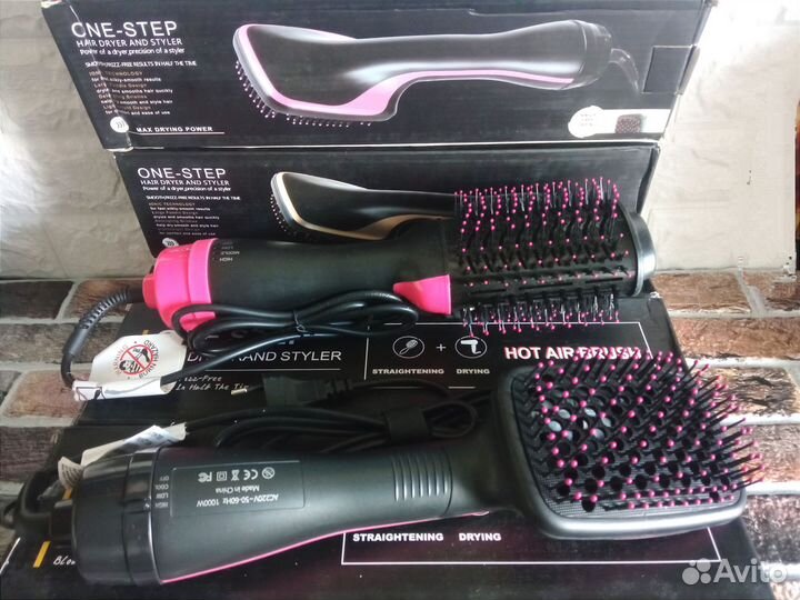 Фен щетка для волос круглая и прямоугольная новые
