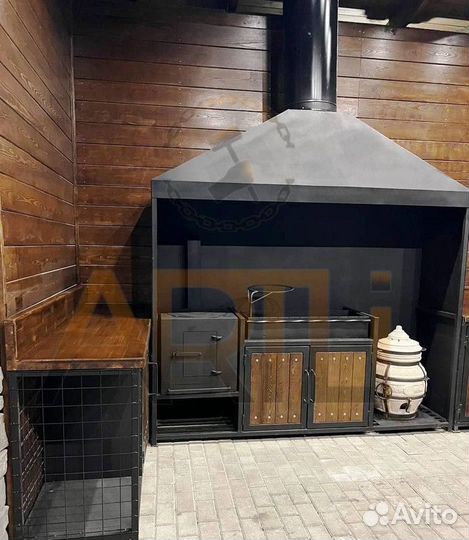 Кованые мангалы с крышей / Оплата при получении