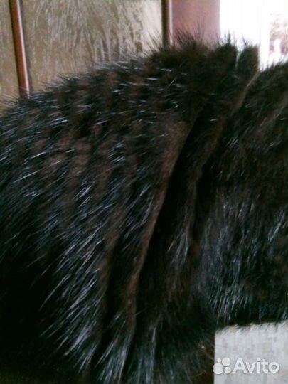 Шапка норковая вязаная