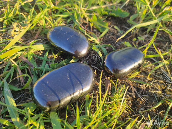 Шунгит галька для массажа Ассортимент