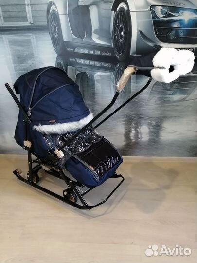 Коляска санки новые