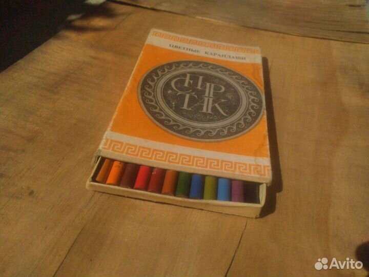 Карандаши цветные 12шт СССР деревянные Москва Спар