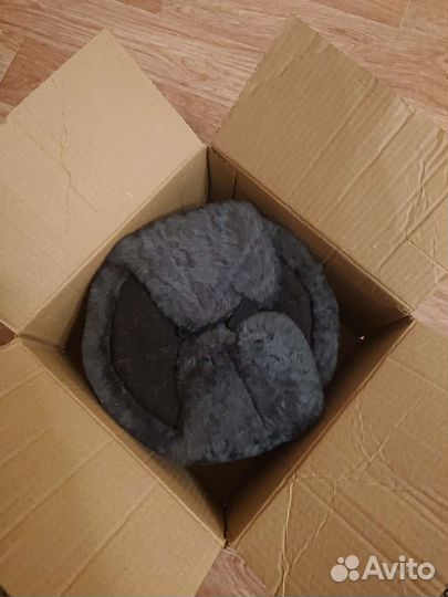 Шапка-ушанка меховая офицерская