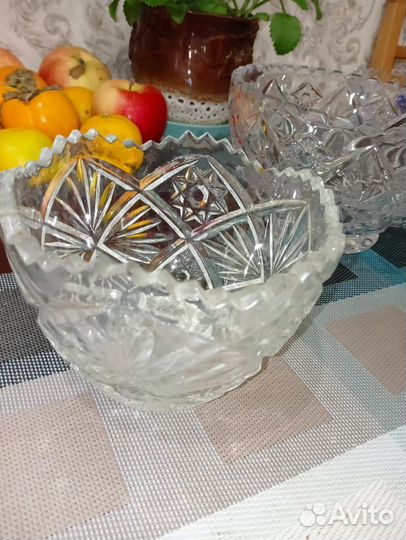 Салатник хрустальный СССР