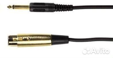 4 микрофонных провода по 3 метра чёрные