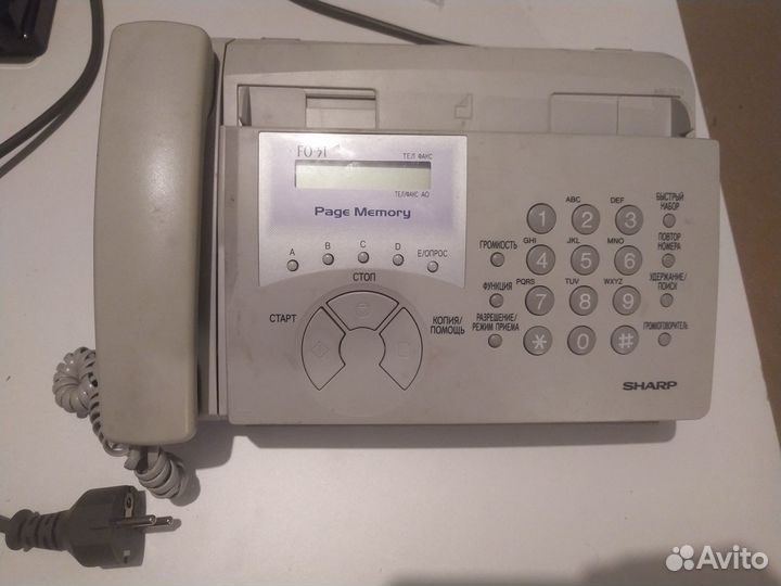 Факс с телефоном на термобумаге Sharp