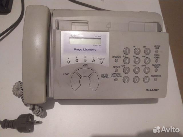 Факс с телефоном на термобумаге Sharp