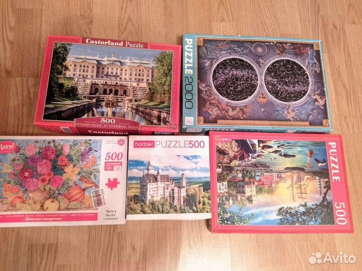 Пазлы продажа или обмен 500, 1000, 2000 деталей