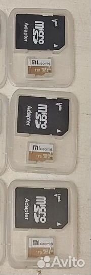MicroSD 1Tb + aдaптep + кейс