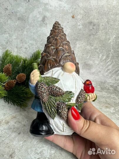 Силиконовая форма Гном большой 20см