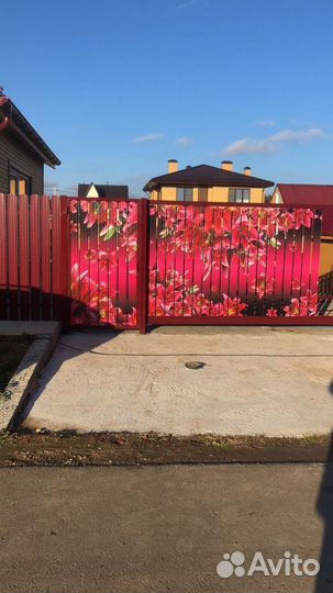 Евроштакетник 3Д металлический для забора