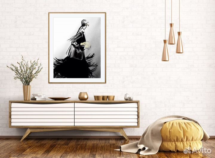 Картина в интерьер постер на холсте
