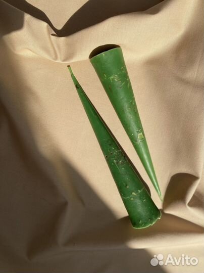 Свечи зеленые денежные из натурального воска