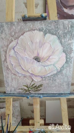 Картины маслом цветы