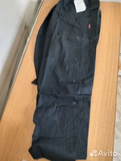 Халат мужской х/б черный