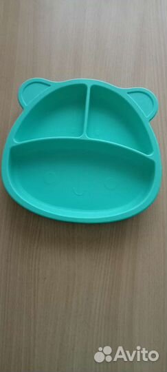 Тарелка для прикорма детская силиконовая