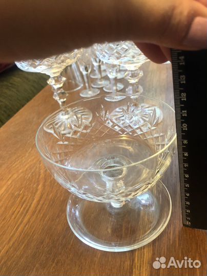 Хрустальные фужеры и рюмки СССР