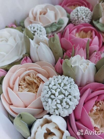 Зефирный букет, зефир ручной работы