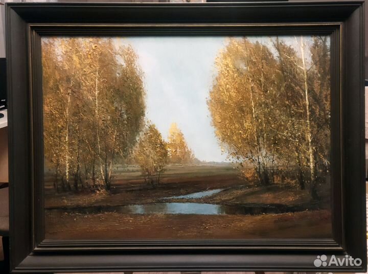 Картина маслом пейзаж 1998 г. 820 х 620 мм