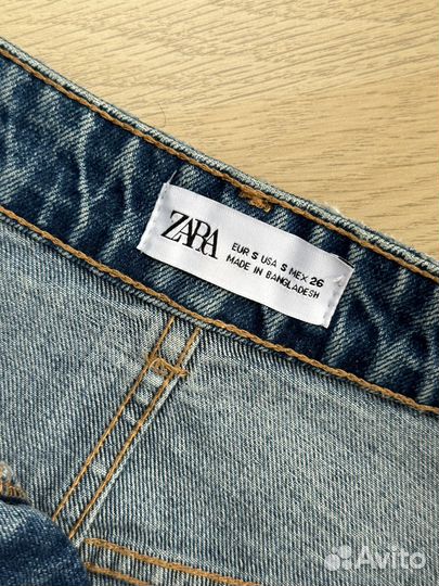 Юбка джинсовая миди Zara