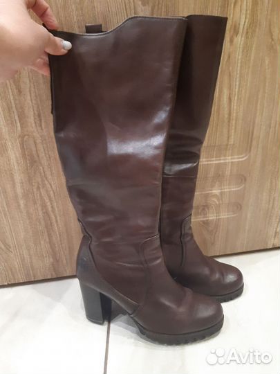 Зимние женские сапоги 38 натуральная кожа