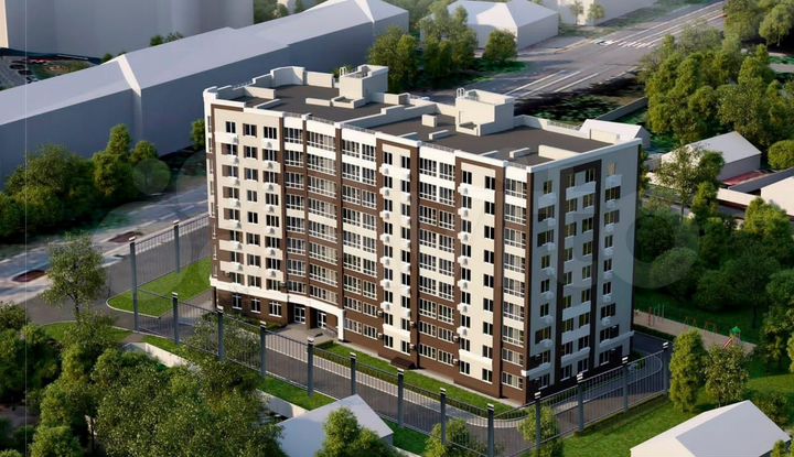 2-к. квартира, 66,6 м², 6/9 эт.