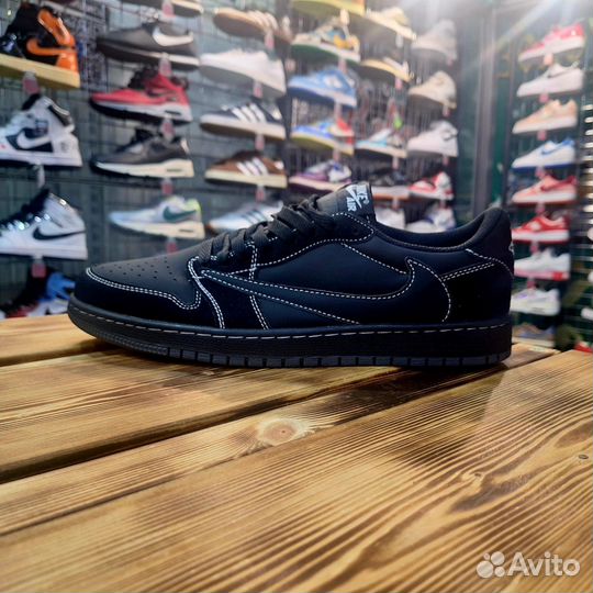 Кроссовки Air Jordan 1 Low Black Phantom