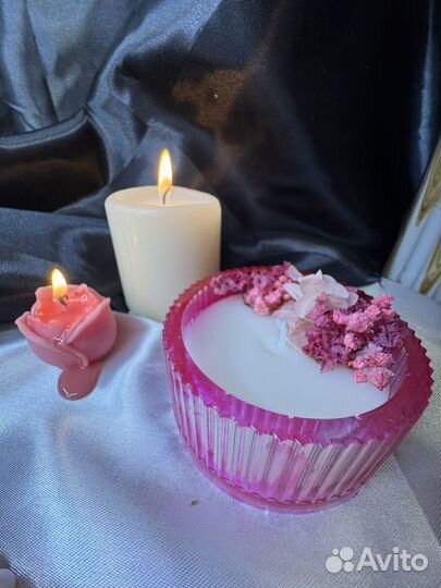 Ароматическая свеча ручной работы