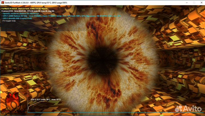 Видеокарта Sapphire rx 570 4GB nitro