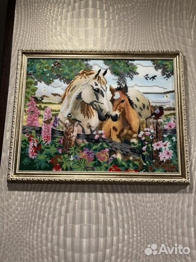 Частичная вышивка бисером 50/40