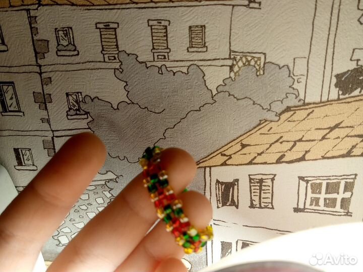 Кольцо из бисера