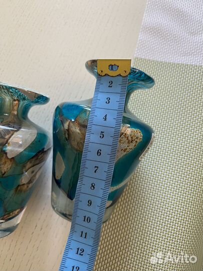 Ваза декоративная стекло Мальта