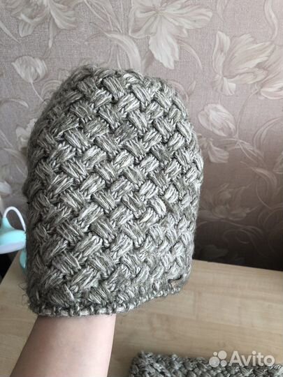 Женский снуд и шапка