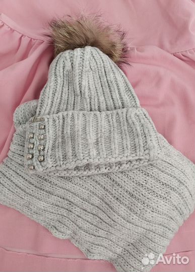 Комплект шапка и шарф