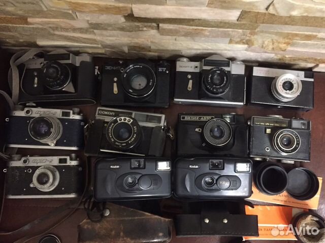 Пленочный фотоаппарат зенит е, фед 2