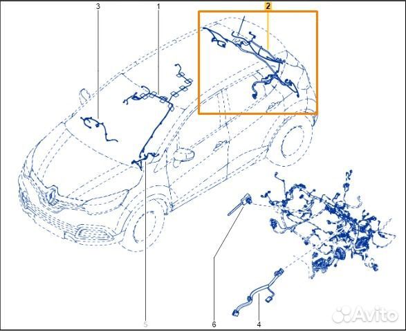 Проводка багажника Renault Kaptur F4RE410 2017
