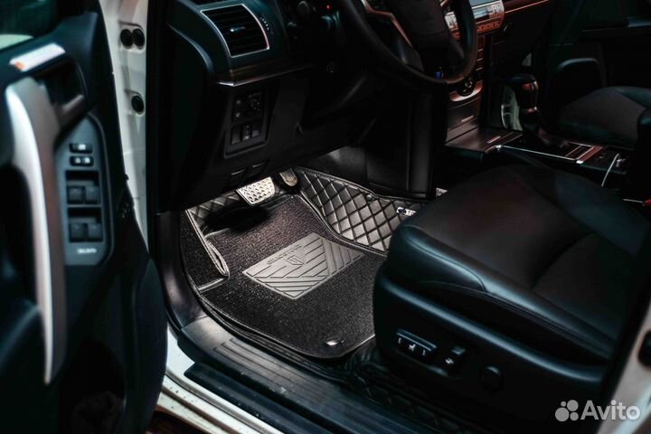 3D коврики из экокожи toyota prado