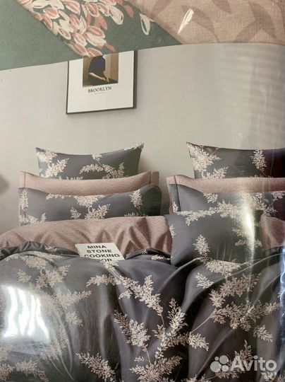 Постельное белье 2 спальное поплин новое