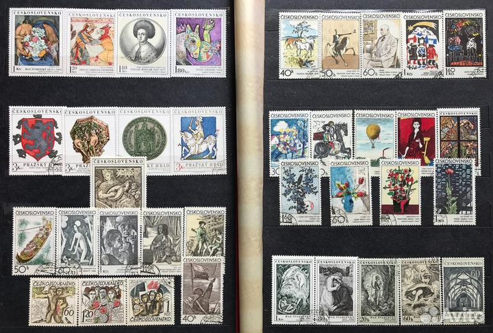 Альбом с марками Чехословакия,22х30см. 10л