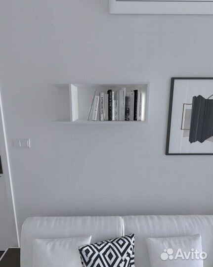 Полка навесная настенная