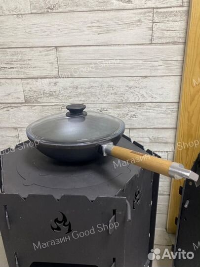Сковорода WOK чугунная