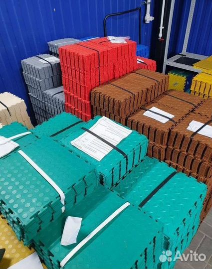 Модульная плитка пвх для гаража