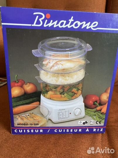 Пароварка “Binatone fs-200” новая