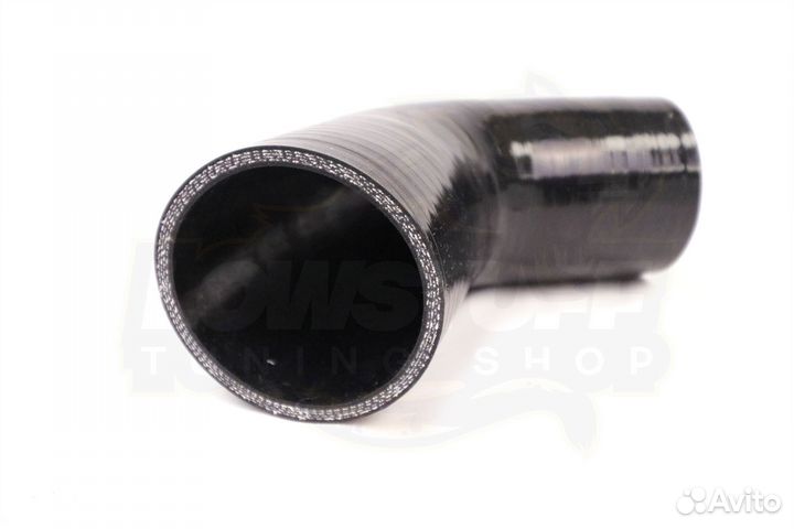 Патрубок силиконовый 67 град 51мм длина 76мм стенка 5мм черный