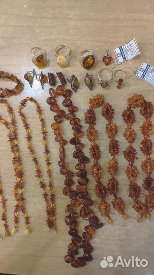 Изделия из янтаря и серебра с янтарем